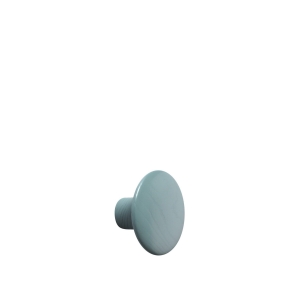 MUUTO drewniany wieszak/uchwyt DOTS WOODS - turkusowy (petroleum) -  ⌀6,5cm - dostępny