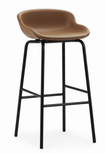 NORMANN COPENHAGEN hoker/stołek barowy tapicerowany BARSTOOL H:75cm - metalowa podstawa - warianty