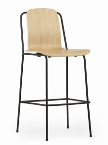 NORMANN COPENHAGEN hoker/stołek barowy STUDIO BAR CHAIR  H:65cm / H:75cm - warianty wysokości i wykończenia